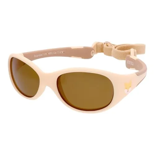 ActiveSol Baby-Sonnenbrille Safari, 0 – 24 Monate - Sonnenbrillen für Baby-Jungen mit 100% UV-Schutz und polarisierten Linsen für optimale Farbwahrnehmung. Flexibles Kopfband passt sich an und bietet höchsten Tragekomfort.