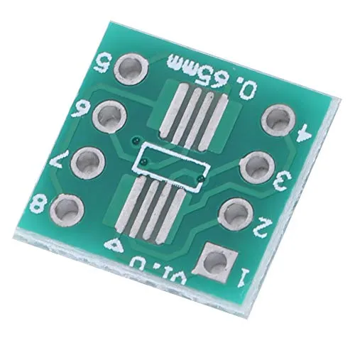 Stück Doppelseitig Lochrasterplatte Kit, 1A Adaptermodul DIP SMD zu Inline SOP8, SSOP8 zu DIP8 TSSOP8 100PCs für industrielle Leiterplatten