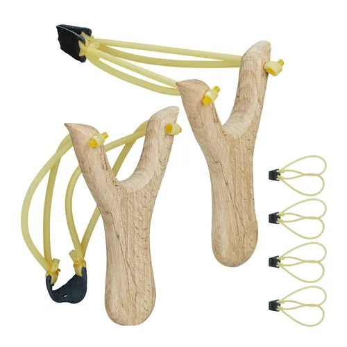 Steinschleuder ab 18, Slingshot 2er Set, Sportzwille, Jagdschleuder, Holzzwille