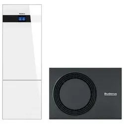 Buderus Luft-Wasser-Wärmepumpe Logaplus WLW186i-7 AR T180 mit Warmwasserspeicher
