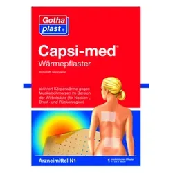 Capsi-Med Wärmepflaster 11x18 cm - Schmerztherapie leicht gemacht - Bewegungsapparat-Medikamente, effektives Wärmepflaster für gezielte Schmerzlinderung und schnelle Entspannung der Muskulatur.