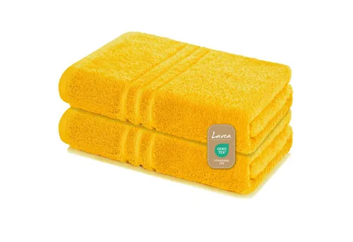 Lavea Handtuch Set Frottierserie Elena, Saunatuch - 100% Baumwolle (Set, 2-St), 500 g/m² Frottier, weich & saugstark, pflegeleicht