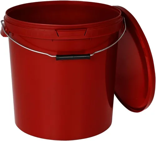 BENBOW Putzeimer 30L mit Metalgriff in rot von BENBOW