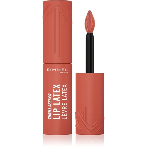 Rimmel Thrill Seeker Lip Latex flüssiger Lippenstift Farbton 200 So Peachy 6 ml