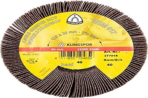 Klingpsor 277015 WSM 617, Winkelschleifer mop, 115X20, 40, 2 Stück