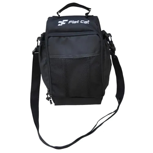 Flat Cat Universalzubehörtasche, passend für die meisten Golfwagen, viel Stauraum, mit Reißverschluss, 2 Seitentaschen und 1 Innentasche