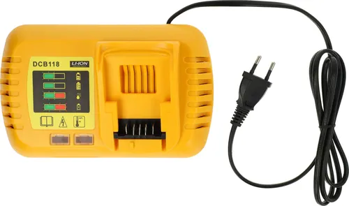 vhbw Schnellladegerät kompatibel mit Dewalt DCHJ071B, DCHJ070C1, DCHJ071, DCK210S2, DCHJ070B, DCHJ069C1, DCHJ070 Werkzeug Akkus, 176 W, 22 V