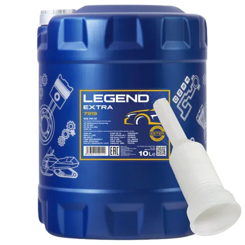Motoröl Motor Öl MANNOL Legend Extra 0W30 API SN 10 Liter mit Ausgießer Motoren