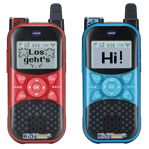 VTech KidiTalkie Explorer - 8-in-1 Walkie-Talkies mit Taschenlampe, bis 200m Reichweite, ideal für Abenteuer und kreative Kommunikation für Kinder 4-12 Jahre