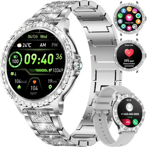KALINCO Smartwatch P22 mit 1.4 Zoll Touchscreen - Moderne Smartwatch und Fitness Tracker in Schwarz. Mit umfassenden Funktionen wie Herzfrequenzmesser, Schrittzähler und Schlafmonitor. Ideal für Sportler und Technikliebhaber, wasserdicht nach IP67.