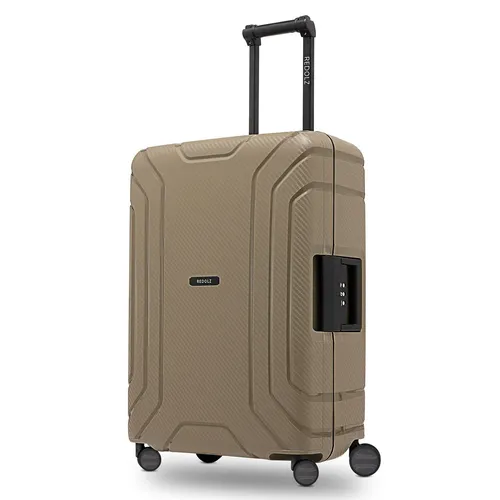 REDOLZ Hartschalen Check-in Koffer M mit 3-Punkt-Verschluss - Mittelgroßer Trolley (45 x 25 x 65 cm) aus schlagfestem Polypropylen mit TSA-Schloss und 360-Grad Doppelrollen für müheloses Reisen.