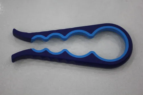 Multi-Funktion 4 in 1 Flaschen + Dosenöffner in der Farbe Blau, Länge 22 cm