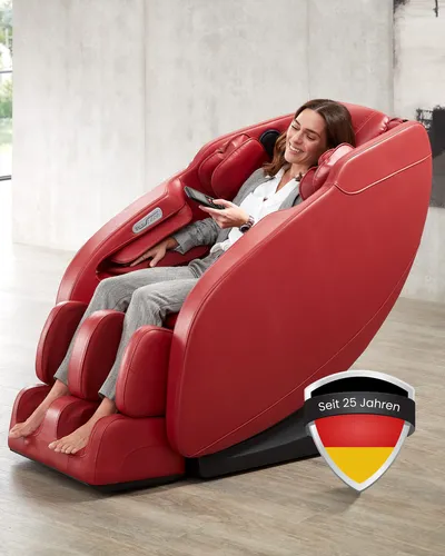 WELCON PRESTIGE II Massagesessel mit Wärmefunktion in rot von WELCON®
