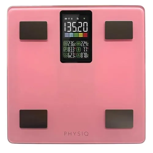 PHYSIQ Personenwaage Digital Körperwaage Waage Personen | Weight Scale Digitale Personenwaagen mit Körperfettanalyse | Körperfettmessgerät Personenwage Analysewaage