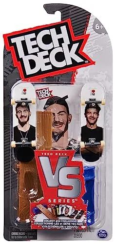 Tech Deck Versus Serie - Fingerboard 2er-Set mit Hindernis, Trickkarten und Zubehör (Zufallsauswahl - Sortierung mit verschiedenen Produkten) zum Fingerboarden und Sammeln