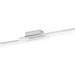 Moderne Chrom Deckenlampe PALMITAL 2600lm - Deckenlampe & Kronleuchter, 2x10W LED, energieeffizient mit 2600lm Lichtstrom, ideal für jedes Zimmer, modernes Design in Chrom und transparent.