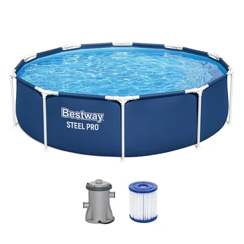 Bestway Steel Pro Frame Pool Set 305 cm mit Filterpumpe