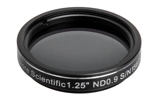 Explore Scientific 0310245 1.25 Grau-Filter ND0.9 Polarisationsfilter - Kamera-Filter zur gleichmäßigen Lichtschwächung für besseren Kontrast, ideal für Mondbeobachtungen in jedem Teleskop.