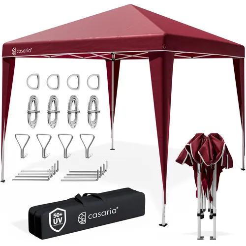 CASARIA® Pavillon Capri 3x3m in rot von Deuba