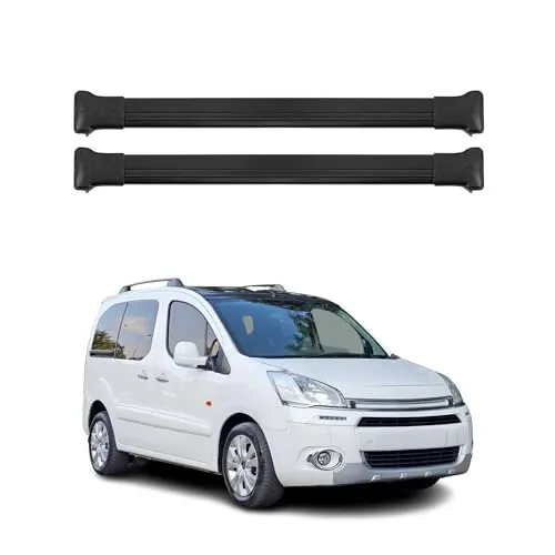 OMAC Dachträger Gepäckträger für Citroen Berlingo 2008-2018 - Dachgepäckträger aus hochwertigem Aluminium, wasserbeständig und abnehmbar. Ideal für Fahrräder, Skis und mehr – perfekt für Ihre Abenteuer!