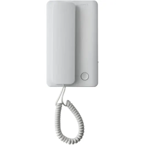 CAME Türsprechanlage mit 1 Taste, Weiß - Gegensprechanlage, schnurgebunden und digital für klare Kommunikation, ideal für Einfamilienhäuser und Wohnungen.