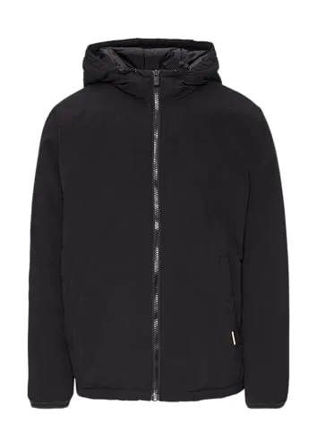 QS Herren 2150153 Outdoor-Jacke mit Kapuze - Funktionsjacke mit Stehkragen und fixierter Kapuze, ideal für Outdoor-Aktivitäten, schützt vor Wind und Wetter.