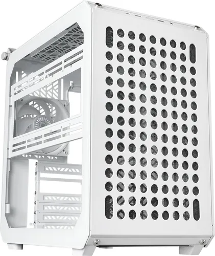 Cooler Master Qube 500 Flatpack White - Vielseitiges PC-Gehäuse für mATX, ITX, ATX und E-ATX, stilvolles Design in Weiß