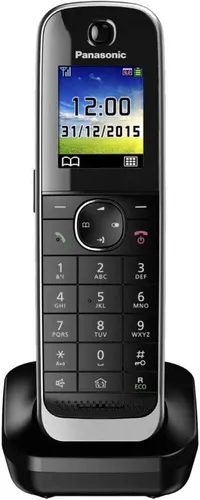 Panasonic KX-TGJA30EXB Zusatz-Mobilteil - Kabellos in Schwarz - Festnetztelefon mit kabellosem Zusatz-Mobilteil für flexiblen Einsatz, ideal für komfortable Telefonate zu Hause.