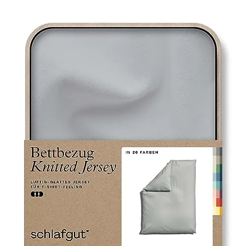 schlafgut Knitted Bio Bettwäsche 27001 - Bettwäsche aus hochwertiger Bio-Baumwolle, luftige Oberfläche und pflegeleicht. Ideal für alle Jahreszeiten, sieht immer frisch aus – kein Bügeln nötig!