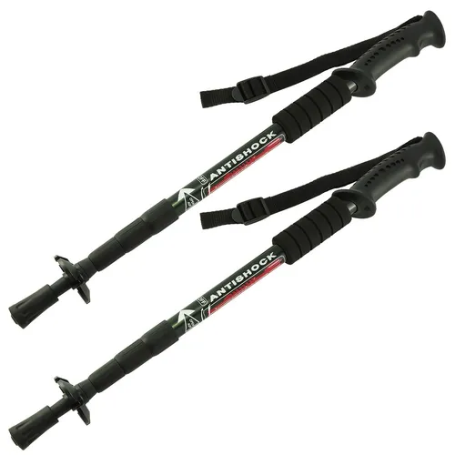 Stk. Teleskop Nordic Walking Stöcke Wanderstöcke Antischock 50-110cm Aluminium 2