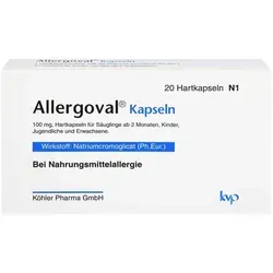 Allergoval Kapseln 20 ST - Antiallergisches Produkt - Allergoval Kapseln zur Unterstützung bei Nahrungsmittelallergien. Ideal für die tägliche Anwendung, um allergische Reaktionen zu mildern und das Wohlbefinden zu fördern.
