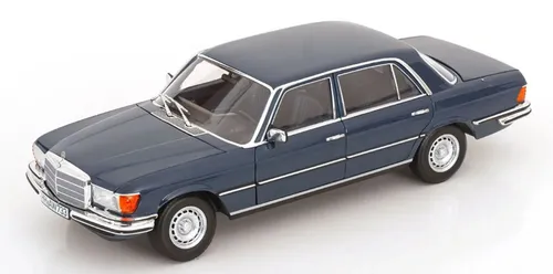 Mercedes 350 SEL S-Klasse W116 1979 Modellauto 1:18 Norev - Detailgetreues Standmodell im Maßstab 1:18, aus hochwertigem Die-Cast-Material. Mit öffnenden Hauben und Türen, ideal für Sammler und Liebhaber klassischer Limousinen.