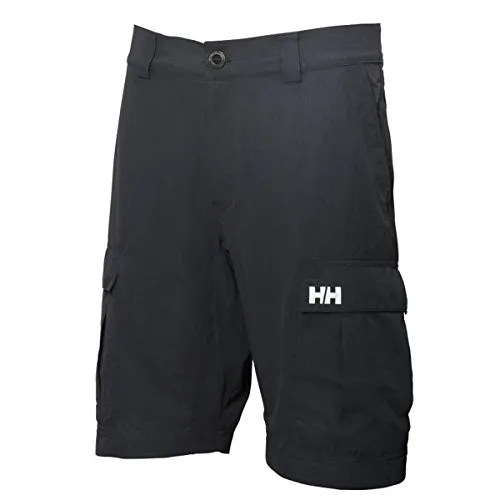 Helly Hansen Herren HH Quick-Dry Cargo Shorts, Ebenholz - Herren Outdoor Shorts aus schnelltrocknendem Ripstop-Gewebe, perfekt für Abenteuer zu Wasser und an Land.