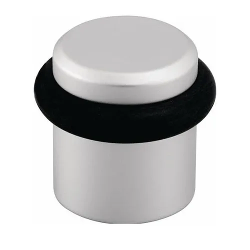 Hermeta Bodentürpuffer 4735 D.39mm H.36mm Alu.silberf.ma elox.Dübelmontage