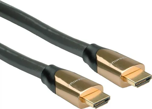 ROLINE Premium HDMI mit Ethernetkabel 7.5 m - Multimedia Kabel mit Doppelisolierung, unterstützt 4K für brillante Bildqualität - ideal für Heimkino und Gaming.
