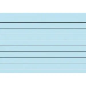 BüroTIPP! Karteikarte A8 liniert blau von BRUNNEN