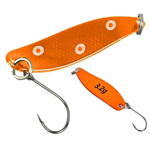 FTM Spoon Hammer Blinker 3,2g - Forellenblinker, Farbe:kupferfarben mit weißen Punkten