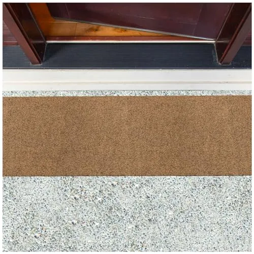 ANRO Fußmatte Schmutzfangmatte Türmatte Outdoor Fußabstreifer Türvorleger rutschfest Fussmatte Sauberlaufmatte Eingangsmatte Innen Außen Jumbo Kokosfarbe 40x120cm