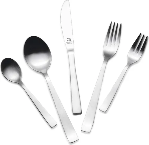 WOLFSBURG 60-teiliges Besteck-Set, Edelstahl 18/0