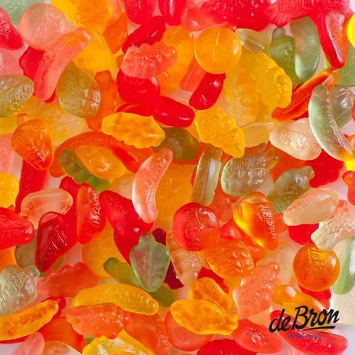 De Bron Fruit Gums Bunte Früchte Fruchtgummi Zuckerfrei 1 kg 10,90 EUR/kg