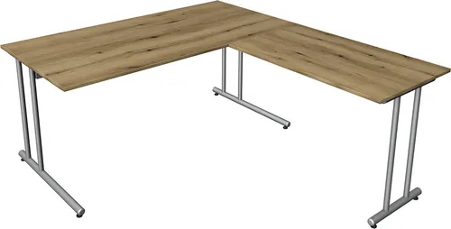 Start Up Winkelkombination Eiche 180 x 180 cm von Theo Kerkmann Büromöbelfabrik GmbH & Co. KG