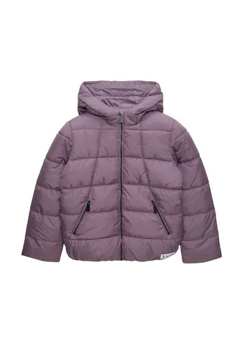 s.Oliver Funktionsjacke Pufferjacke - Funktionsjacke für Kinder mit wärmendem Fleece-Futter und stylischem Printdetail in der Kapuze. Ideal für Herbstspaziergänge und Winterabenteuer, bietet sie Bewegungsfreiheit und Komfort.