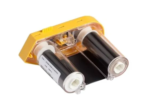 Brady M61-R6010 BMP61 Farbband R6000 - Schriftband aus Kunstharz, 5,1 x 2,9 m, schwarz – langlebig und ideal für professionelle Beschriftungen.