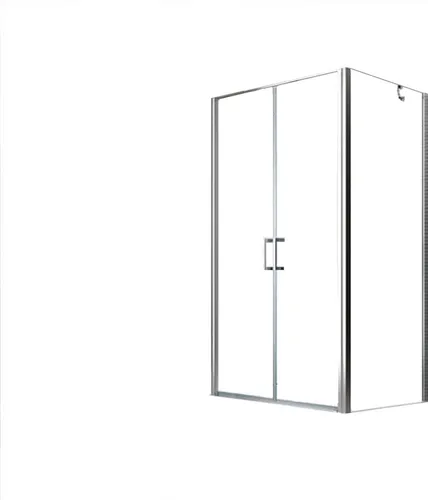 Glaszentrum Hagen 90x75x195 cm Athene Duschkabine - Transparent/Silber - Moderne Duschkabine mit Eckeinstieg aus Klarglas – robust und einfach zu reinigen. Hochwertige Materialien und präzise Verarbeitung garantieren Langlebigkeit und Komfort in Ihrem Badezimmer.