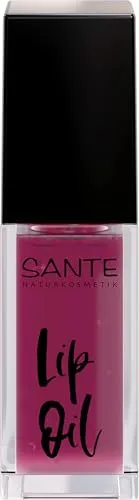 SANTE Naturkosmetik Lip Oil Pink - 7 ml - pflegendes Lippenöl - glänzendes Finish - vegan & dermatologisch getestet