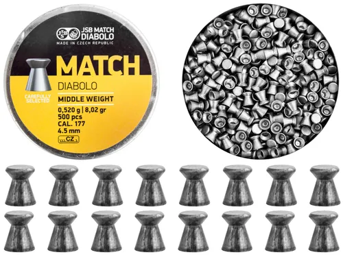 NEW NEU JSB Match Middle 4,50 mm Diabolos für Luftgewehr Luftpistol