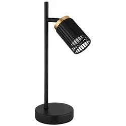 Bewegliche Tischleuchte in Schwarz und Gold - Tischleuchte aus Metall und Aluminium, flexibel einstellbar für perfektes Licht. Ideal für Wohnzimmer und Leseecken. Exklusive GU10 LED-Fassung für energieeffiziente Beleuchtung.