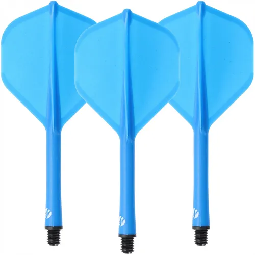 Shot Dart Flight und Shaft, Standard, blau, medium, 31,2mm