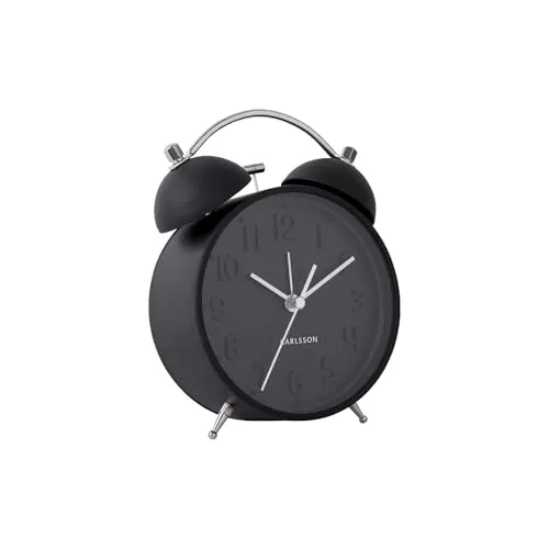 Karlsson Wecker Iconic in schwarz von Karlsson