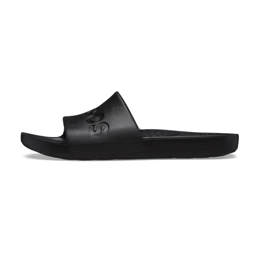 Crocs Unisex Erwachsene Slide Badeschlappen, Black, 37/38 EU - Clogs & Pantoletten für Herren, leicht und bequem, ideal für den Sommer oder den Strand.